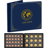 Münzalbum für Sammler, 300-Taschen-Münzen, die Ordner-Album mit EVA-Ärmeln für 2