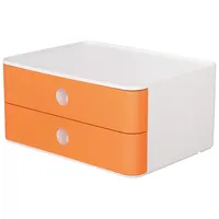 HAN Schubladenbox SMART-BOX 2 Laden weiß/apricot orange