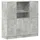 vidaXL Küchenschrank-Set 3-tlg. Betongrau  grau