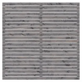 WOODTEX Sichtschutzelement 180 x 4 cm grau Holz