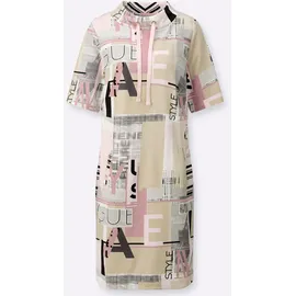Inspirationen Shirtkleid Gemustert Hortensie/Sand 36