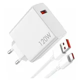 Xiaomi 120W HyperCharge Combo (Typ A) Schnellladegerät weiß (BHR9462EU)
