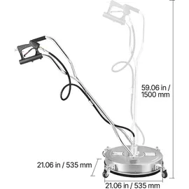 Vevor Oberflächenreiniger φ520 mm 310 bar mit 4 Rädern und Doppelgriff