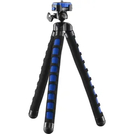 Walimex Mantona kaleido Flex leichtes Flex Stativ (mit hochwertigem 360° Kugelkopf, geeignet für Digital und Videokameras, Smartphones und Action Cams) ocean blue
