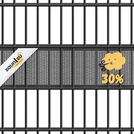 zaun|zu® Doppelstabmattenzaun 2,55 m Anthrazit