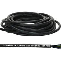 Lapp Lapp, Kabelleitung, 10 Meter 1120341 Ölflex Classic 110 Black 0,6/1kV PVC Steuerleitung 7x0,75 mm2 mit Schutzleiter (10 m)