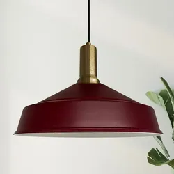 Bamyum Asletl Vintage Hängelampe Industrial aus Metall Kastanienbraun Hängelampe