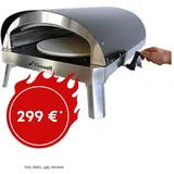 Firewolf FIREWOLF® LITTLE JOE Pizzaofen 4,5kW | Outdoor, Garten, draußen, Camping, Balkon | Gaspizzaofen 500°C | Gratis Pizzaschieber, Gasschlauch, Transport-Abdeckhaube | Pizzastein 33cm drehbar mit Kurbel