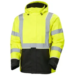 Warnschutz Winterjacke "UC-ME" Nachtleuchtend - 5XL - gelb/schwarz