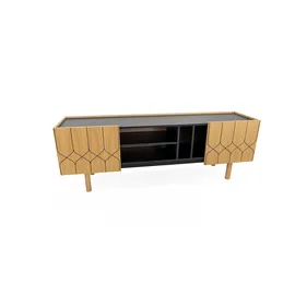 WoodMan Porto 175 x 60 x 40 cm Schwarz