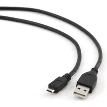 Gembird USB 2.0 A zu Micro USB-B-Kabel 3 m Schwarz