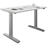 NOWY STYL Schreibtisch Grau / Weiß