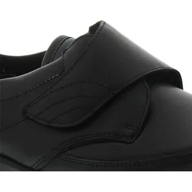 WALDLÄUFER Millu-S, Ortho-Tritt, Glattleder / Stretch, schwarz, Weite M, Klettverschluss M54306-301- 38 - Schwarz - 38