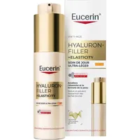 Eucerin Hyaluron-Filler + Elasticity Ultra Leichte Tagespflege SPF50 Gesicht Pumpflasche 50ml