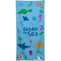 Puckator Strandtuch aus Mikrofaser, 180 x 85 cm, Meerestiere