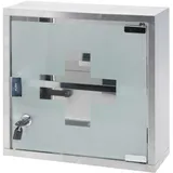 Medizinschrank silber Abschließbar Klassisch Arzneischrank Hausapotheke 30cm