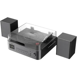 Reflexion Internetradio HiFi-Tuner Schwarz, Braun DAB+, CD-Player, Bluetooth®, Inkl. Lautsprechern