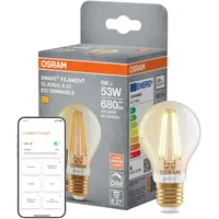 Osram SMART+ Matter Leuchtmittel E27 Classic 6W Gold dimmbar