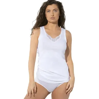 Yenita Unterhemd Tank Top Weiß 44/46