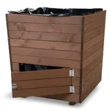 Hecht Kartoffel-Pflanzbeet 60 x 60 x 60 cm Braun