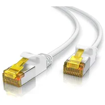 Primewire Ultra Slim Patchkabel Cat 7, LAN Ethernet Gigabit Kabel, 10000 Mbit U/FTP PIMF Schirmung, Netzwerkkabel - 15m