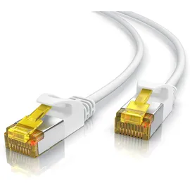 Primewire Ultra Slim Patchkabel Cat 7, LAN Ethernet Gigabit Kabel, 10000 Mbit U/FTP PIMF Schirmung, Netzwerkkabel - 15m