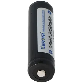 Keeppower 18650 Li-Ion Akku mit 3400mAh, 3,6V - 3,7V Li-Ion-Akku geschützt mit PCB 1 Stück (Button Top)