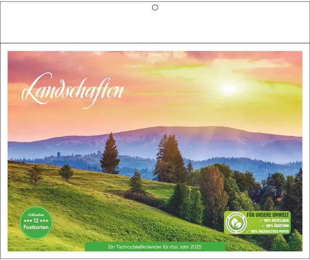 Landschaften Kalender 2025 - Wandkalender 2025