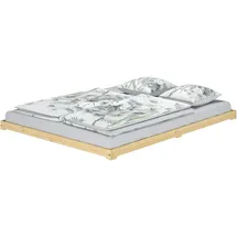 Erst-Holz Futonbett 160 x 200 cm Braun