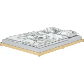 Erst-Holz Futonbett 160 x 200 cm Braun