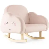 Kindersessel für Kleinkinder, gepolsterter Kindersofa Schaukelstuhl mit Massivholzbeinen, Schaukelsessel Kinderstuhl für Kinderzimmer, Spielzimmer &