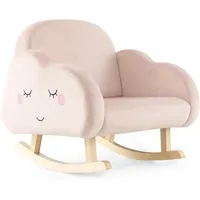 Kindersessel für Kleinkinder, gepolsterter Kindersofa Schaukelstuhl mit Massivholzbeinen, Schaukelsessel Kinderstuhl für Kinderzimmer, Spielzimmer &