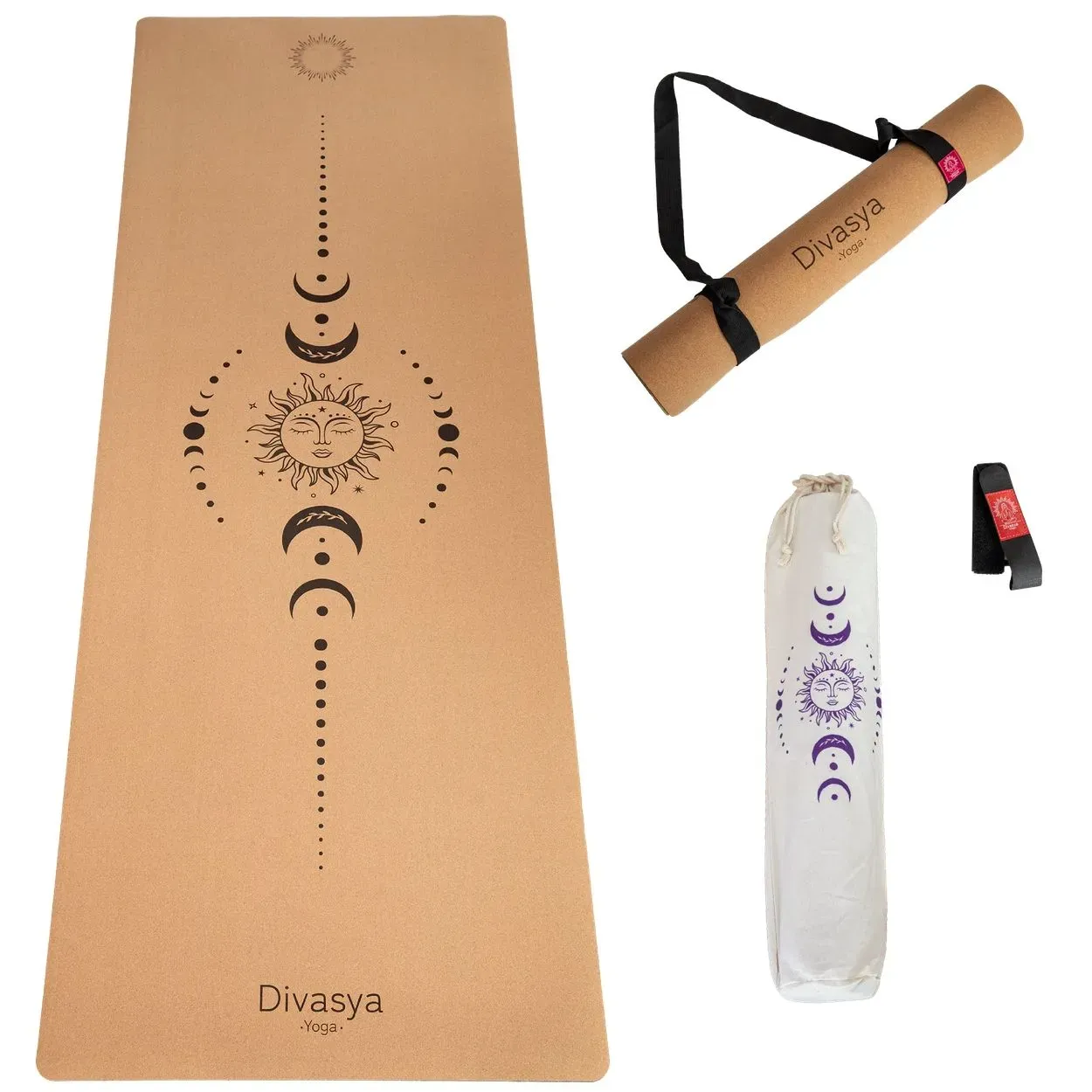 Divasya Kork-Yogamatte 1 St