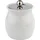 APS 83311 Dressingtopf, Ø 13 cm, Höhe 13 cm, Porzellan, weiß, 0,8 Liter, Deckel mit Löffelaussparung aus Edelstahl