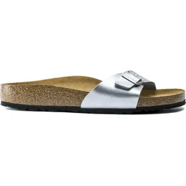 Birkenstock Madrid Birko-Flor schmal silber 36