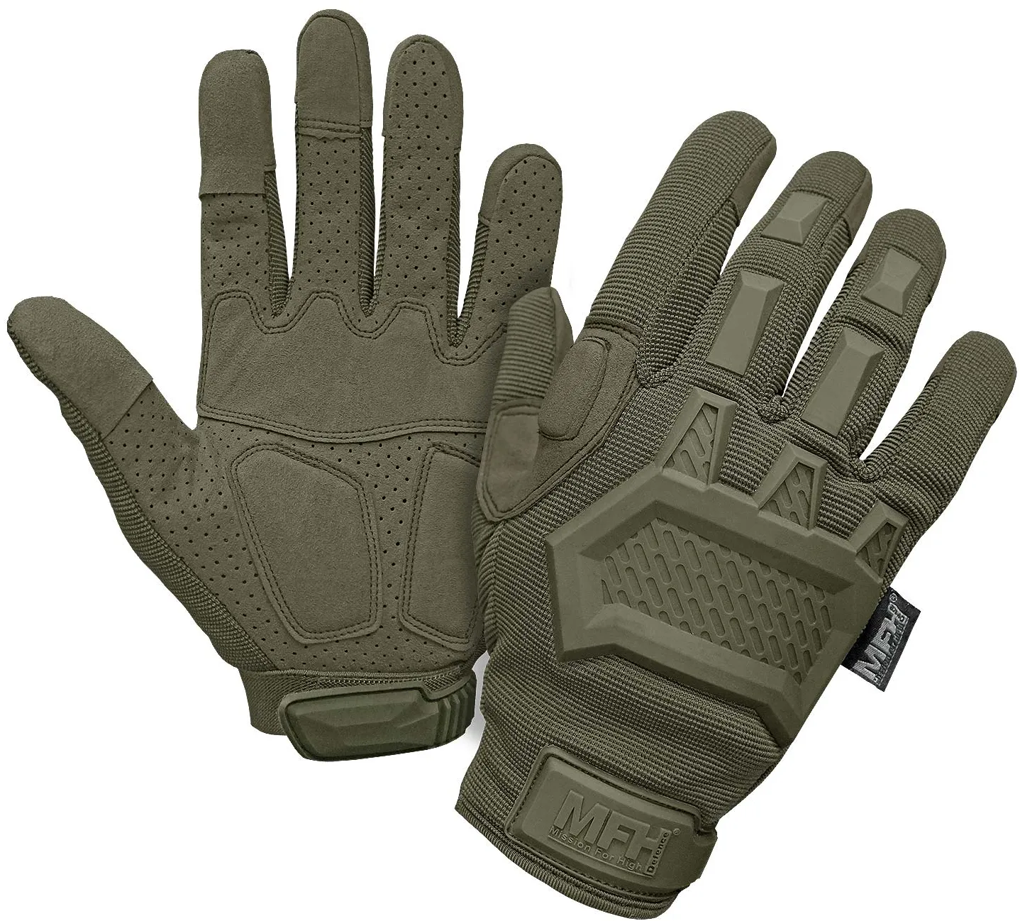 MFH - Max Fuchs Tactical Handschuhe Action oliv, Größe L/9