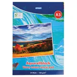 Stylex 28691 - Aquarellblock A3, 24 Blatt