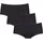 SLOGGI Basic+ Midi 3P Briefs Schwarz 38