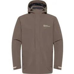 JACK WOLFSKIN Herren Doppeljacke ALTENBERG 3IN1, cold coffee, XL