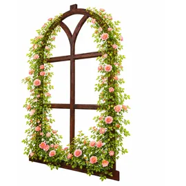 Relaxdays Stallfenster Gusseisen, Braun