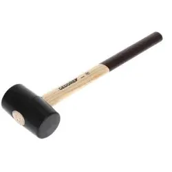 Gummihammer Holzgriff, ø55mm, Eschenstiel, 2 flachen Bahnen, 226 E-1