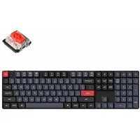 Keychron K5 Pro Tastatur, USB + Bluetooth QWERTY US Englisch Schwarz, Grau, Rot