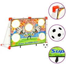 vidaXL Fußballtor-Set Weiß 80344