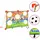 vidaXL Fußballtor-Set Weiß 80344