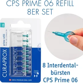 Curaprox CPS 06 Interdentalbürste prime refill türkis 8 St.