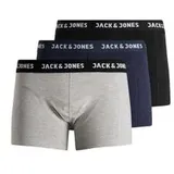 JACK & JONES JACANTHONY TRUNKS 3er Pack Schwarz / Blau / Weiß XL