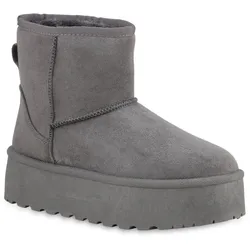 Damen Winter Boots in Grau