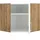kochstation Eckhängeschrank KS-Colmar 60 x 60 x 57 cm Weiß