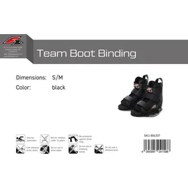 F2 Wakeboard Bindung Team Boot Bindung Wake S/M Schwarz