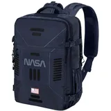 Karactermania Unisex Mercury Rucksack NASA Handgepäck Flugzeug, Dunkelblau NASA, Underseat 40x20x25cm